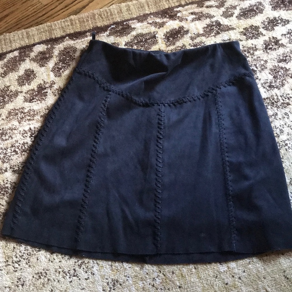 Black Suede Skirt